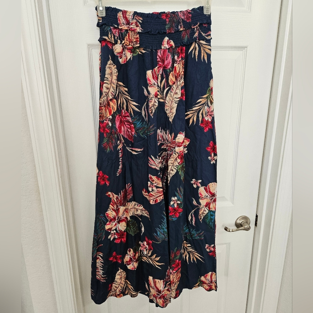 Wide Leg Floral Pants